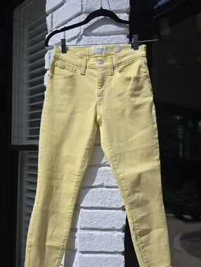 Lucky Brand Womens Yellow Skinny Jeans